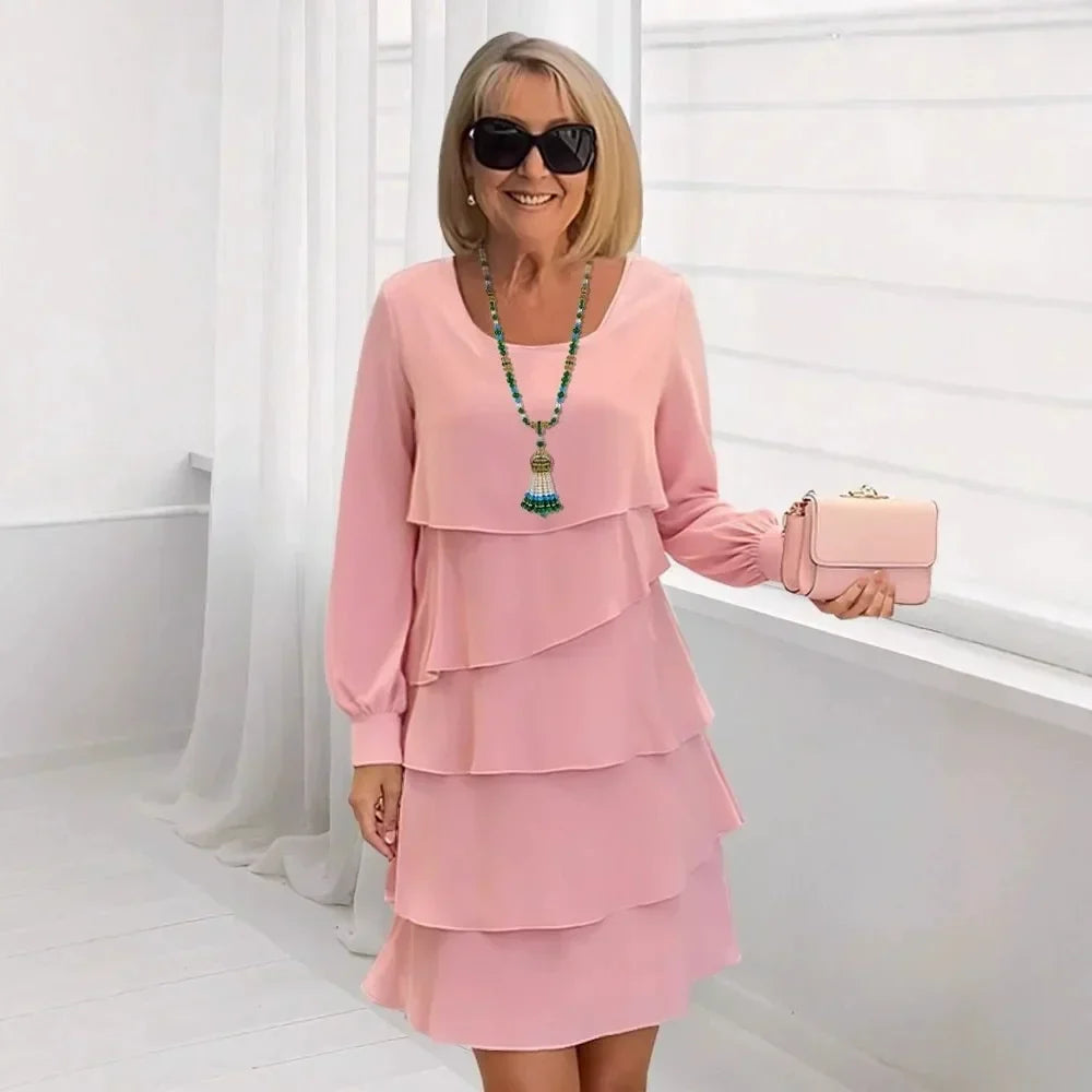 Madelein – Vestido elegante y vaporoso con volantes