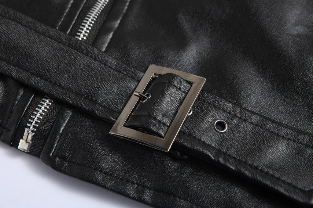 Austin |Elegante chaqueta bomber de cuero