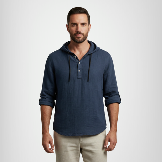Daniel | Camisa tipo polo con capucha