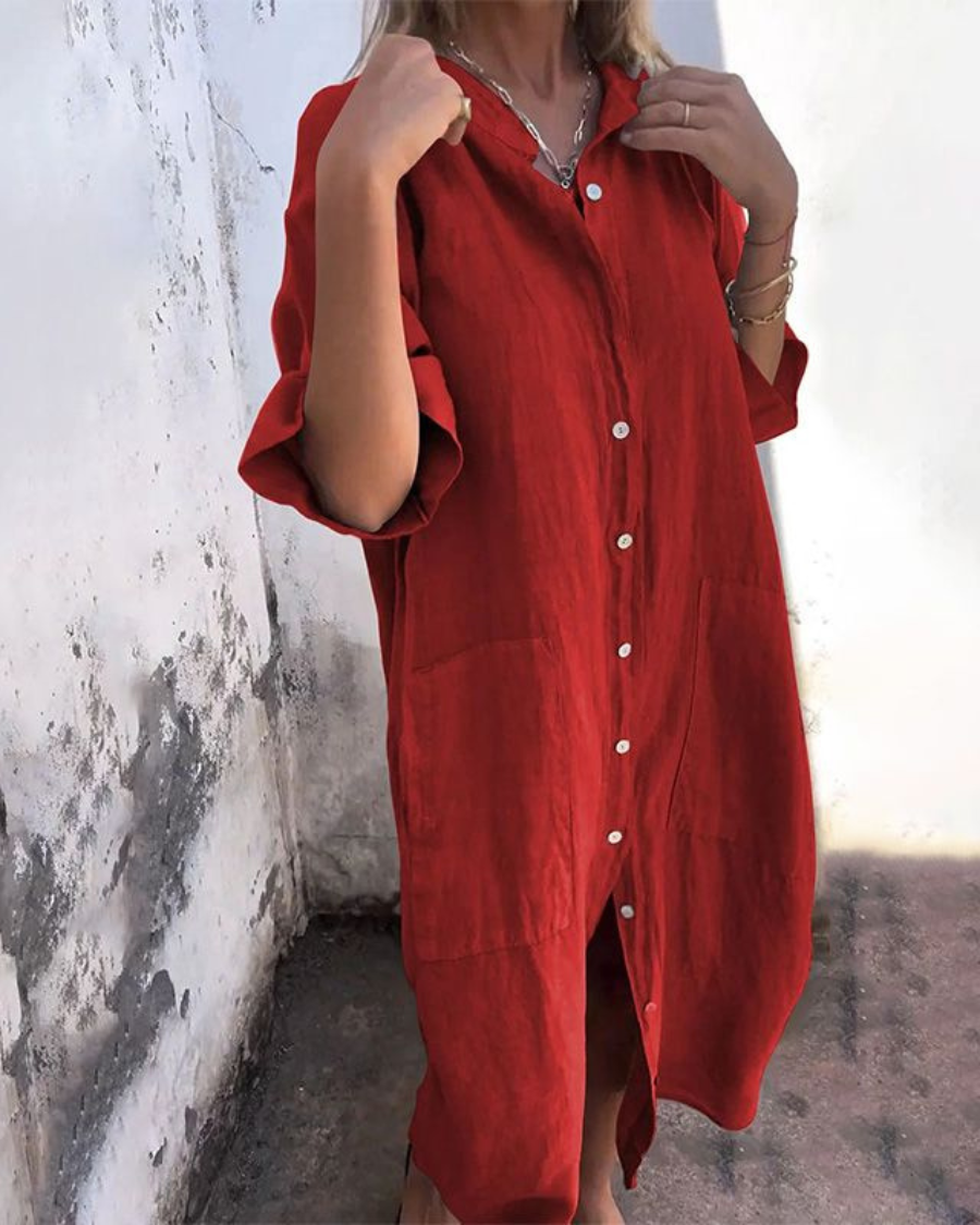 Noa | Vestido Oversize de Botones
