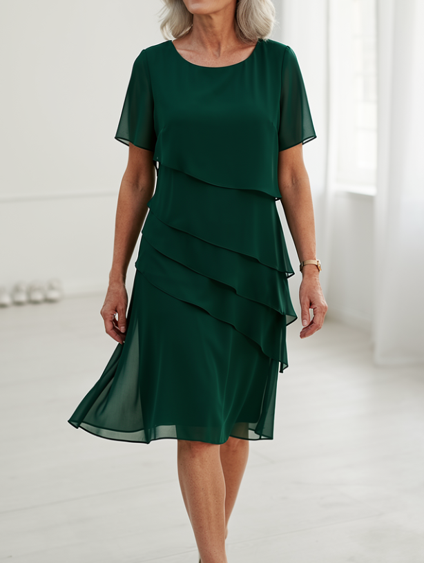 Julieta – Vestido elegante y vaporoso con volantes