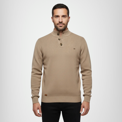 Javier | Elegante jersey de hombre con diseño de botones