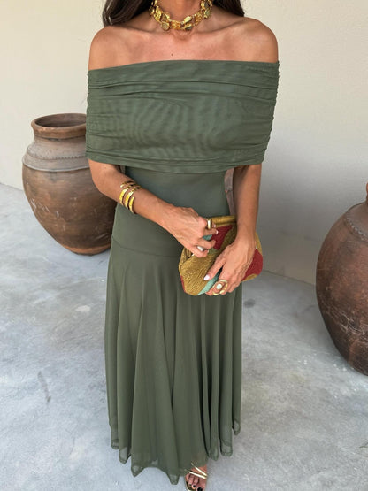Maria - Elegante vestido de tul de seda