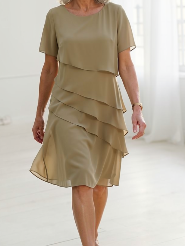 Julieta – Vestido elegante y vaporoso con volantes