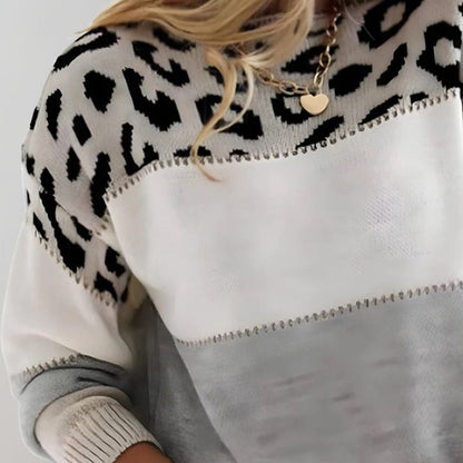Lucia | Jersey Elegante de Leopardo