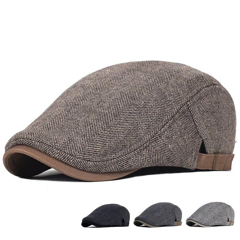 Marcos | Boina moderna para hombre con diseño en espiga