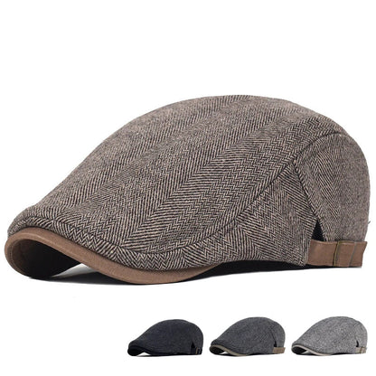Marcos | Boina moderna para hombre con diseño en espiga