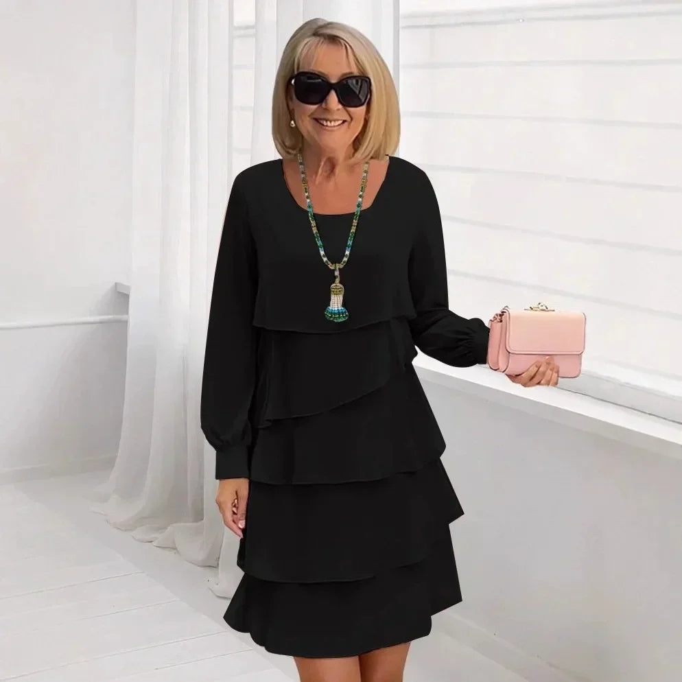 Madelein – Vestido elegante y vaporoso con volantes