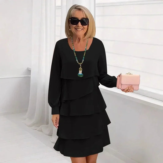 Madelein – Vestido elegante y vaporoso con volantes