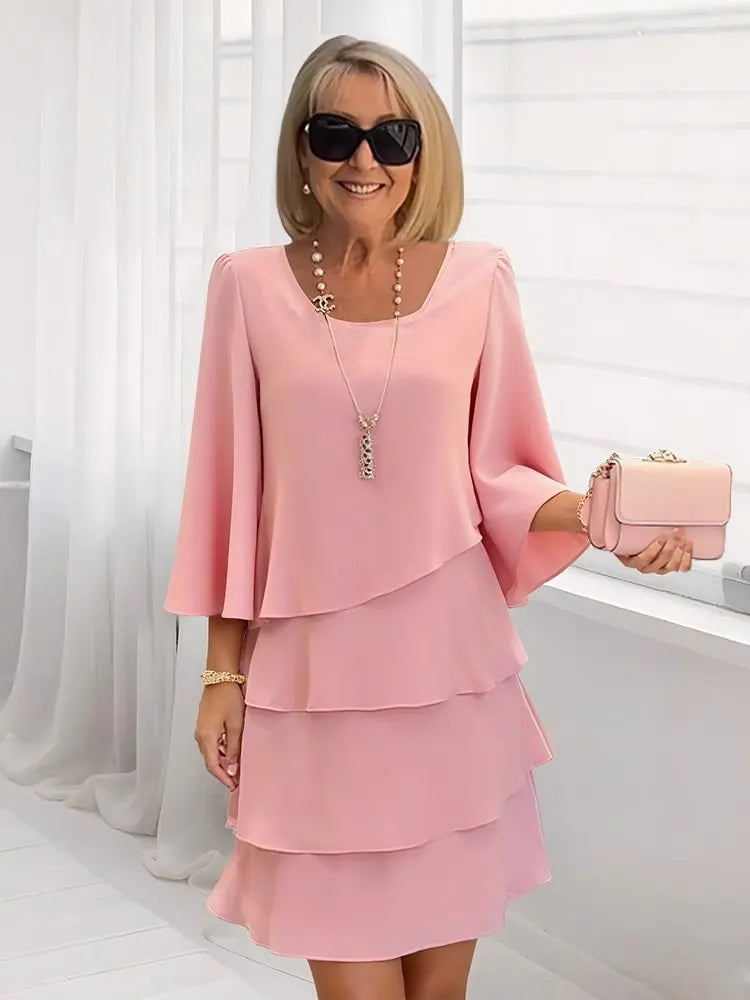 Maria™ – Vestido elegante y vaporoso con volantes