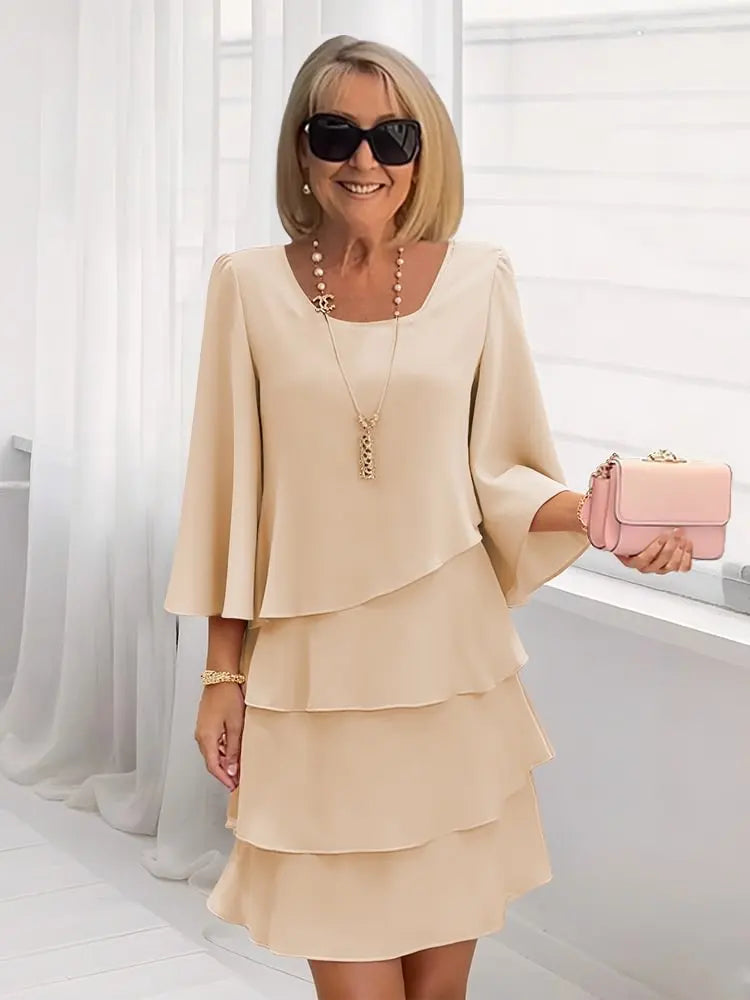 Maria™ – Vestido elegante y vaporoso con volantes