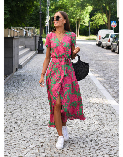 Alessandra | Vestido Floral Moderno