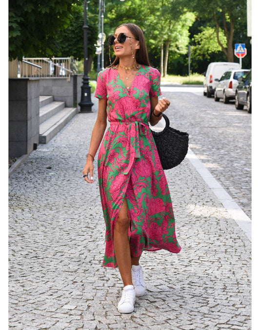 Alessandra | Vestido Floral Moderno