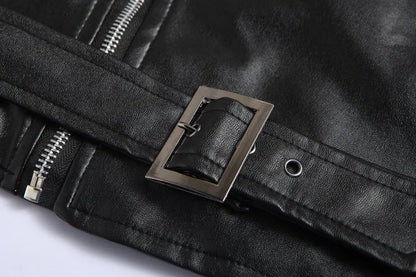 Austin |Elegante chaqueta bomber de cuero