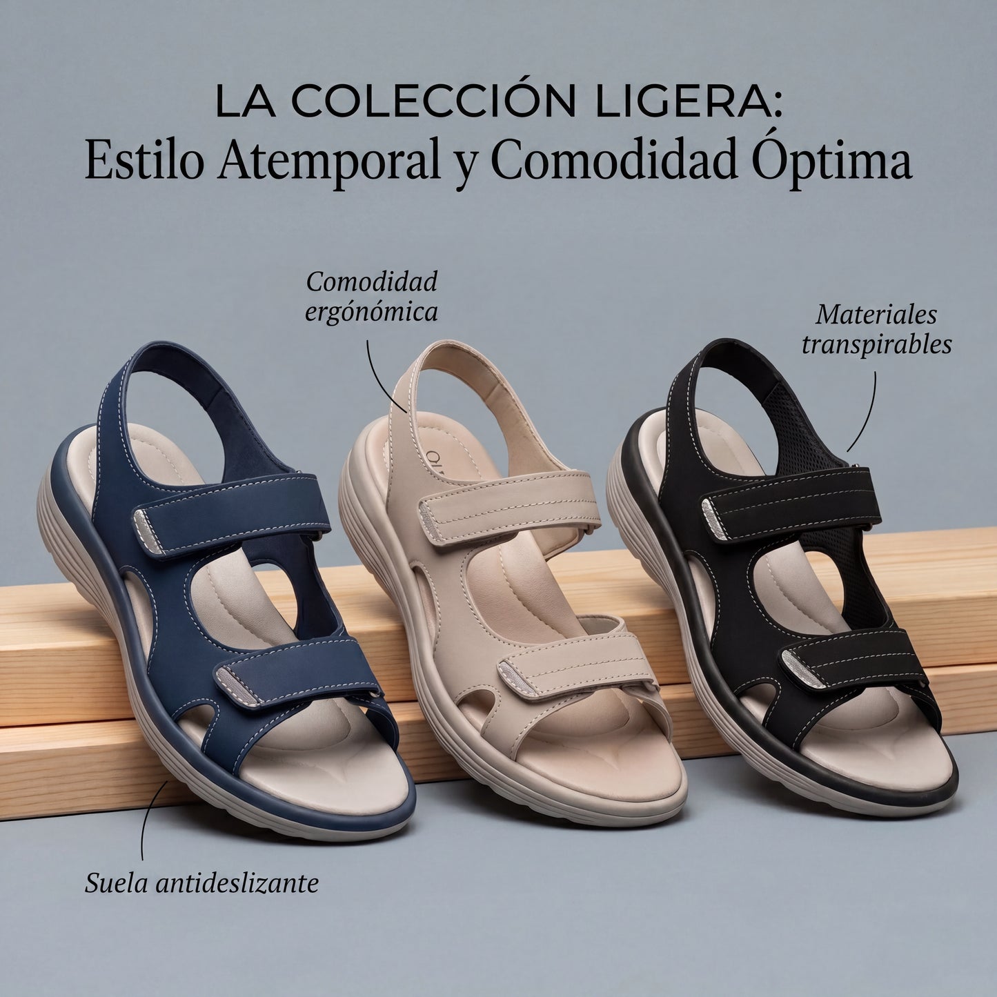 Sofia - Sandalias cómodas y ajustables