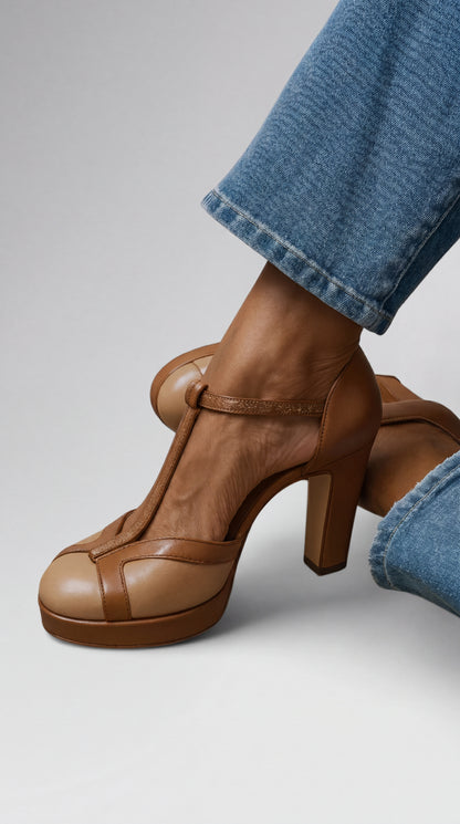 Malena — Zapatos de tacón retro, elegantes y con sujeción ergonómica