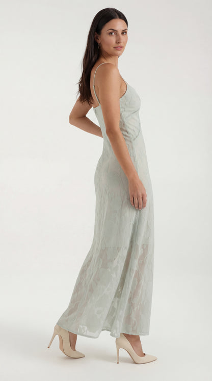 Vestido largo de encaje Arabelle