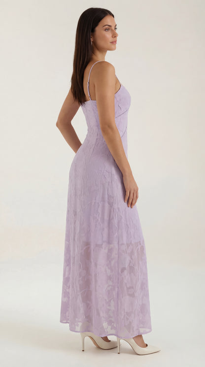 Vestido largo de encaje Arabelle