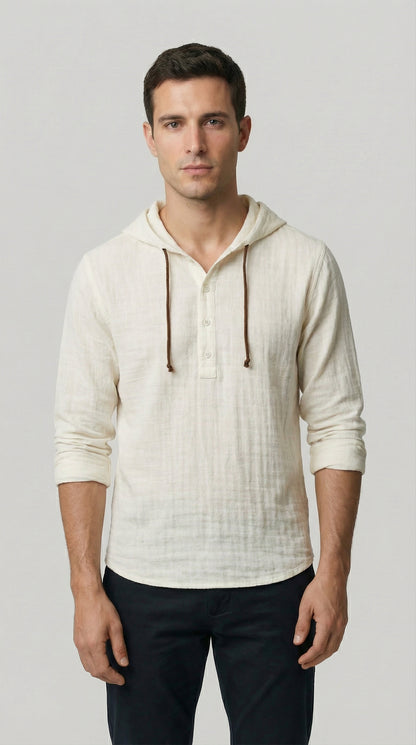 Daniel | Camisa tipo polo con capucha