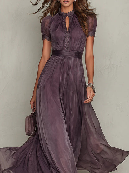 Fabiola - Vestido largo de tejido de lujo