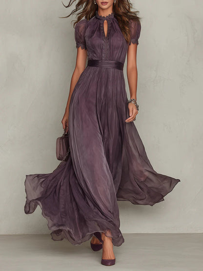 Fabiola - Vestido largo de tejido de lujo