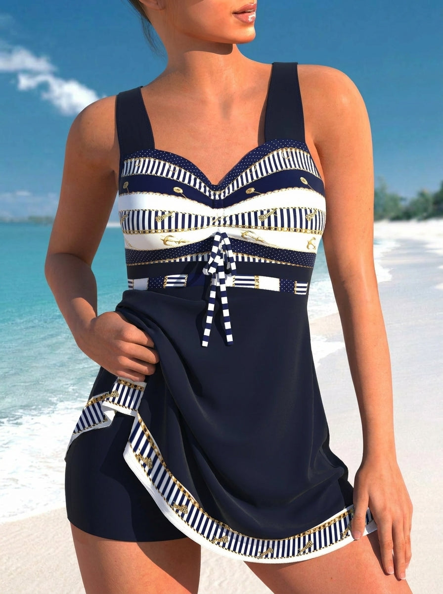 Camila - Bañador Entero Marinero Elegante