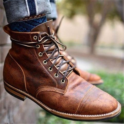 Bronx | Botas de piel robustas para hombre