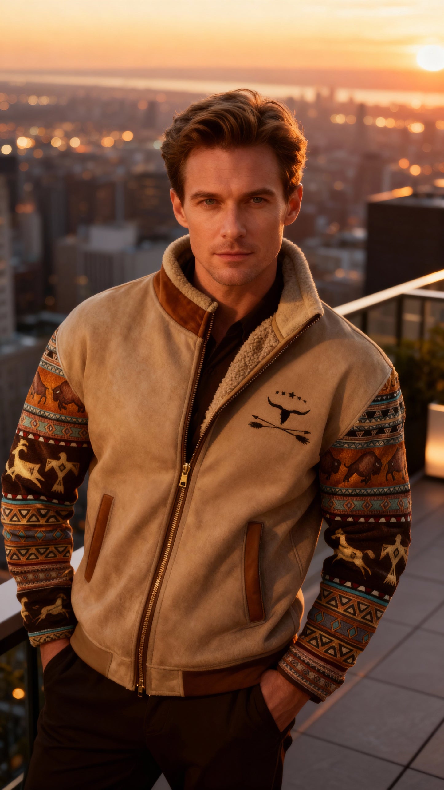 FrostRebel | Chaqueta elegante de forro polar con forro térmico