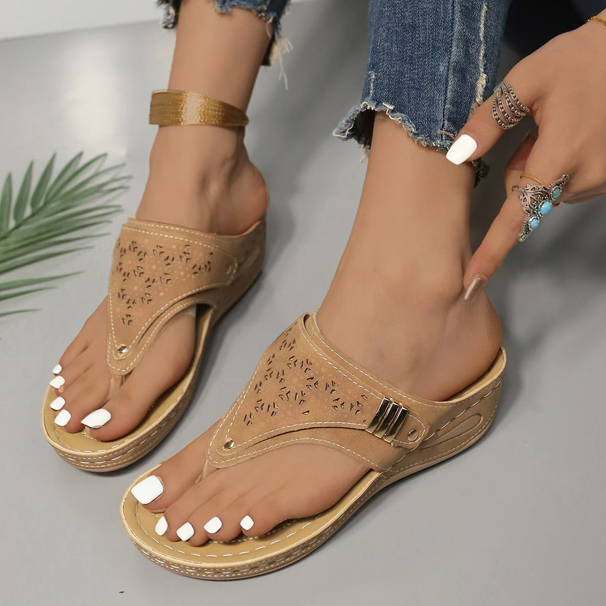 Aranza | Sandalias con cuña comodidad y sujeción