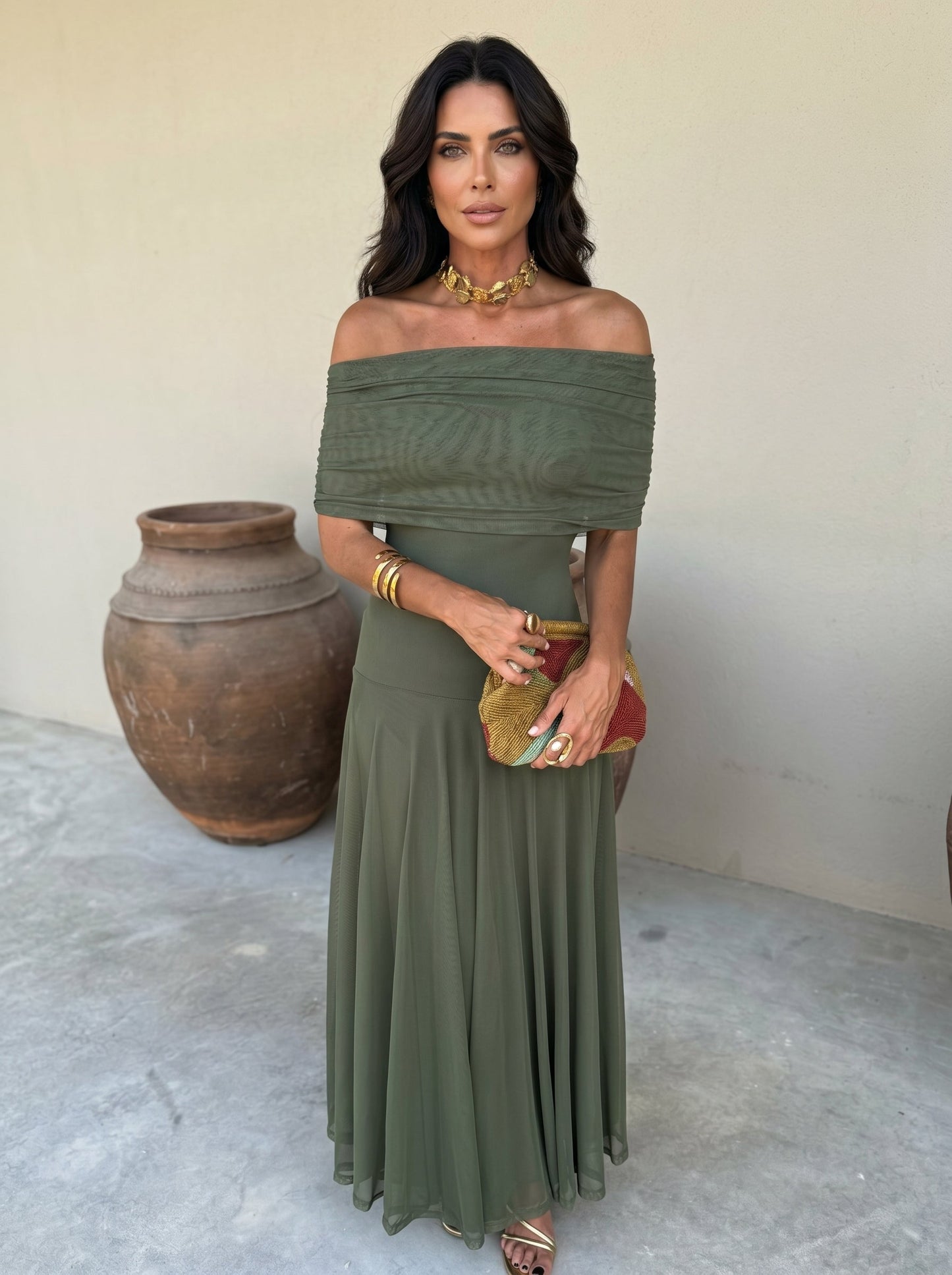 Maria - Elegante vestido de tul de seda