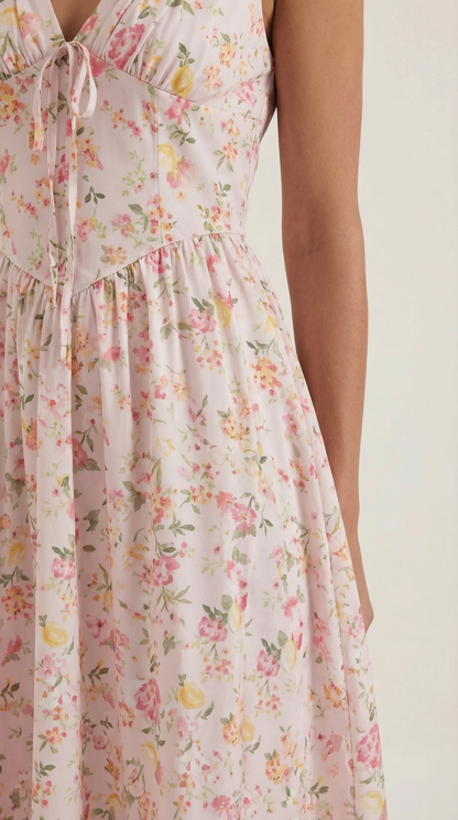 Vestido midi con escote en V Cassiopeia