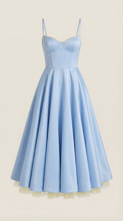 Vestido de tul y midi de Isold