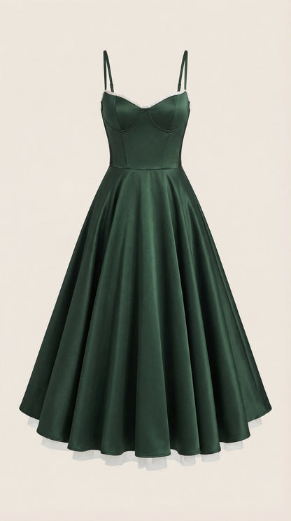 Vestido de tul y midi de Isold
