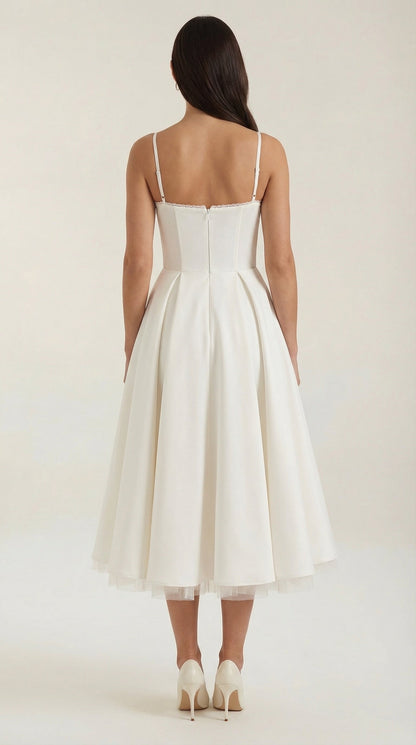 Vestido de tul y midi de Isold